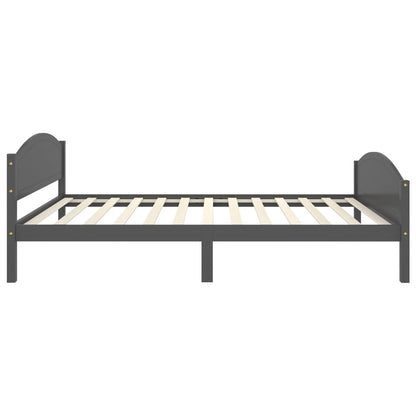 Bed Frame | Dark grey | Solid pine wood, plywood | 120x200 cm