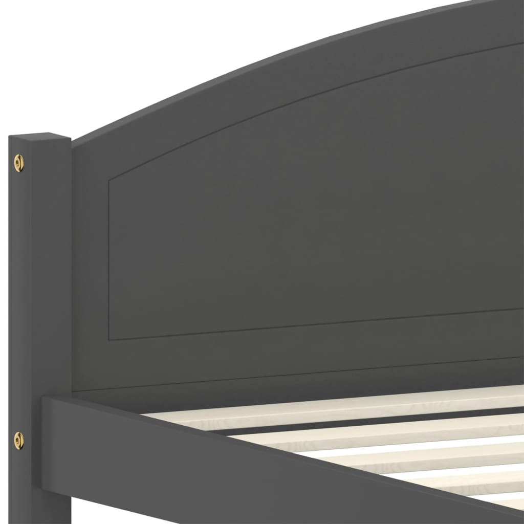 Bed Frame | Dark grey | Solid pine wood, plywood | 120x200 cm
