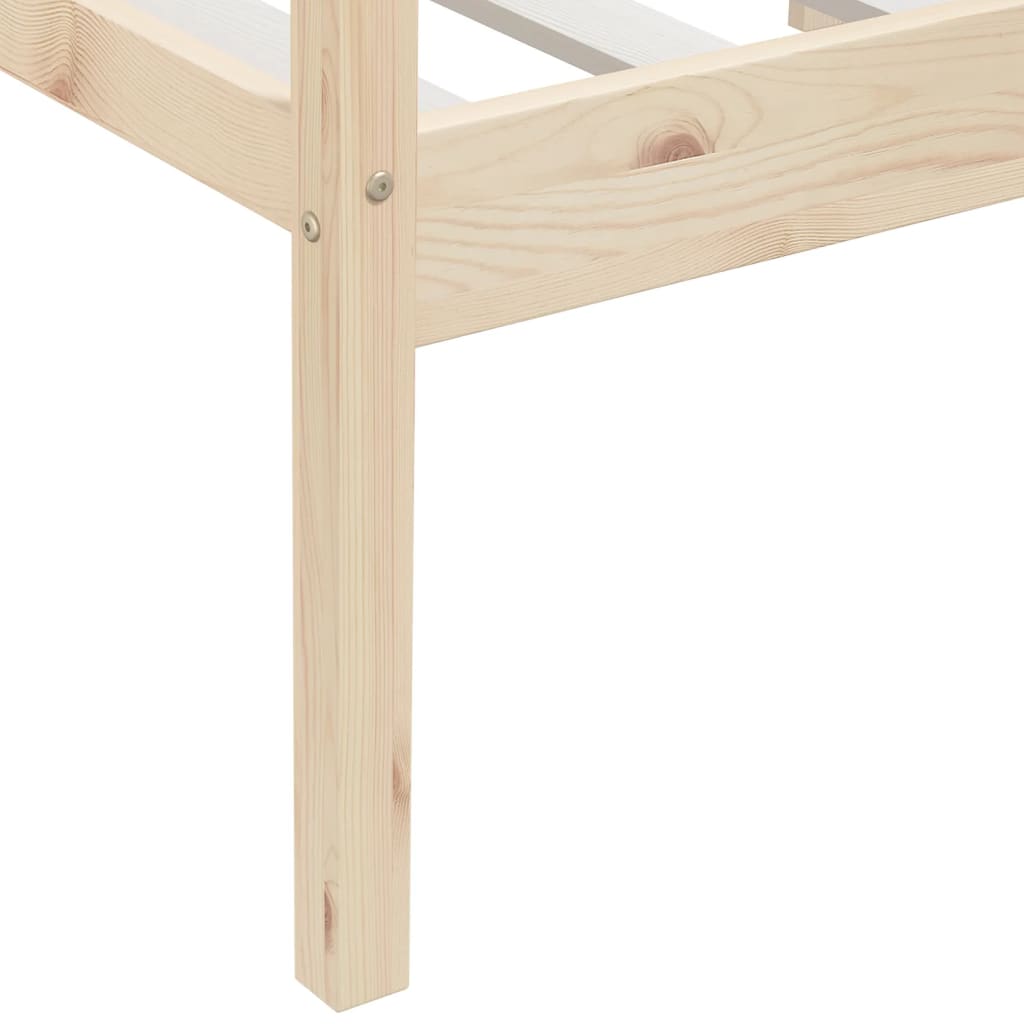 Bed Frame | Natural Wood | Solid Pinewood | Single | Durable | Bed Frame