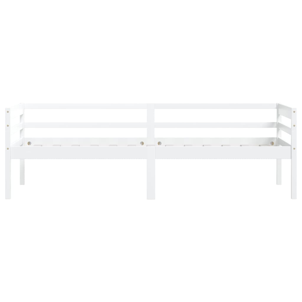 Bed Frame | White | Solid pinewood | Single | Durable | Bed Frame