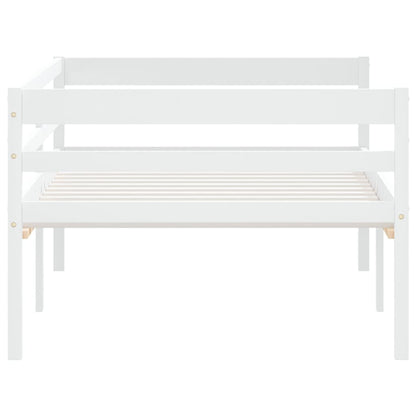 Bed Frame | White | Solid pinewood | Single | Durable | Bed Frame