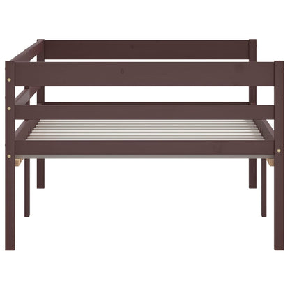 Bed Frame | Dark brown | Solid Pine wood | Single | Durable | Bed Frame