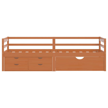 Bed Frame | Honey brown | Solid pine wood | Single | Bed Frame