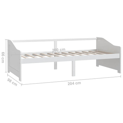 Day Bed | White | Solid Pinewood | 90x200cm