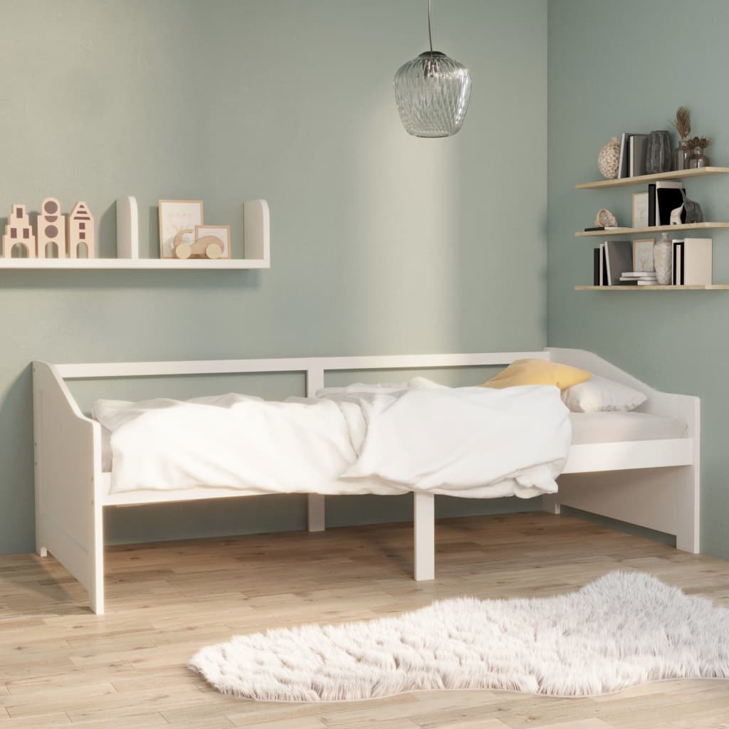 Day Bed | White | Solid Pinewood | 90x200cm