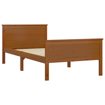 Bed Frame | Honey Brown | Solid pine wood, plywood | Single Bed