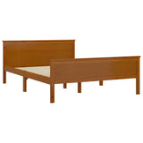 Bed Frame Honey Brown Solid Wood Pine 160x200 cm