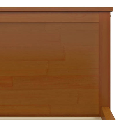 Bed Frame | Honey Brown | Solid Pine Wood, Plywood | Double |  Durable