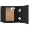 Bedside Cabinet Black 30.5x30x30 cm Engineered Wood