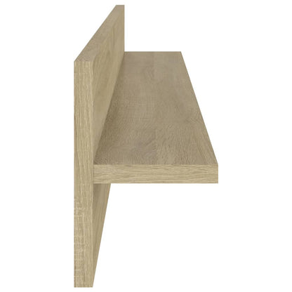 Wall Shelf 2 pcs Sonoma Oak 80x11.5x18 cm Engineered Wood