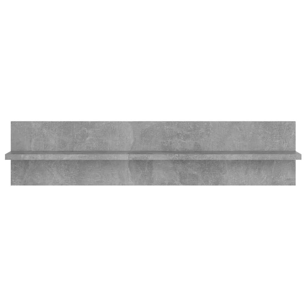 807342 vidaXL Wall Shelves 4 pcs Concrete Grey 80x11,5x18 cm Engineered Wood