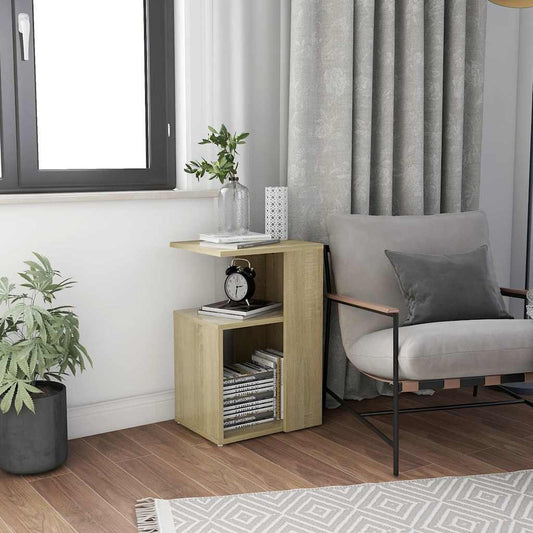 Side Table | Sonoma oak | Engineered wood | Compact | Side Table