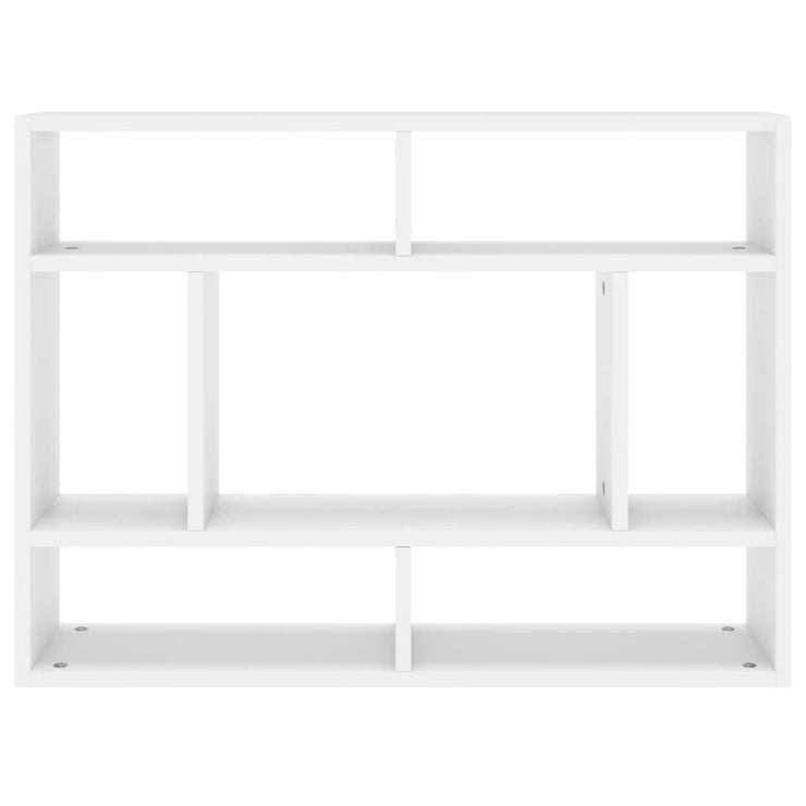 Wall Shelf White 75x16x55 cm Engineered Wood