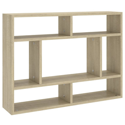 Wall Shelf Sonoma Oak 75x16x55 cm Engineered Wood