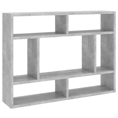 Wall Shelf Concrete Grey 75x16x55 cm Engineered Wood