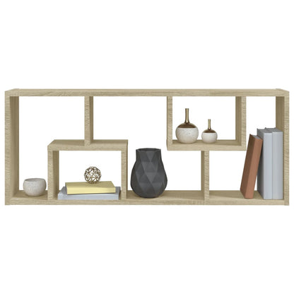 Wall Shelf Sonoma Oak 36x16x90 cm Engineered Wood