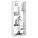 Wall Shelf High Gloss White 36x16x90 cm Engineered Wood