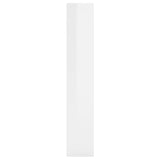 Wall Shelf High Gloss White 36x16x90 cm Engineered Wood