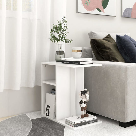 Side Table | White | Engineered wood | 50 cm x 30 cm x 50 cm | Side Table