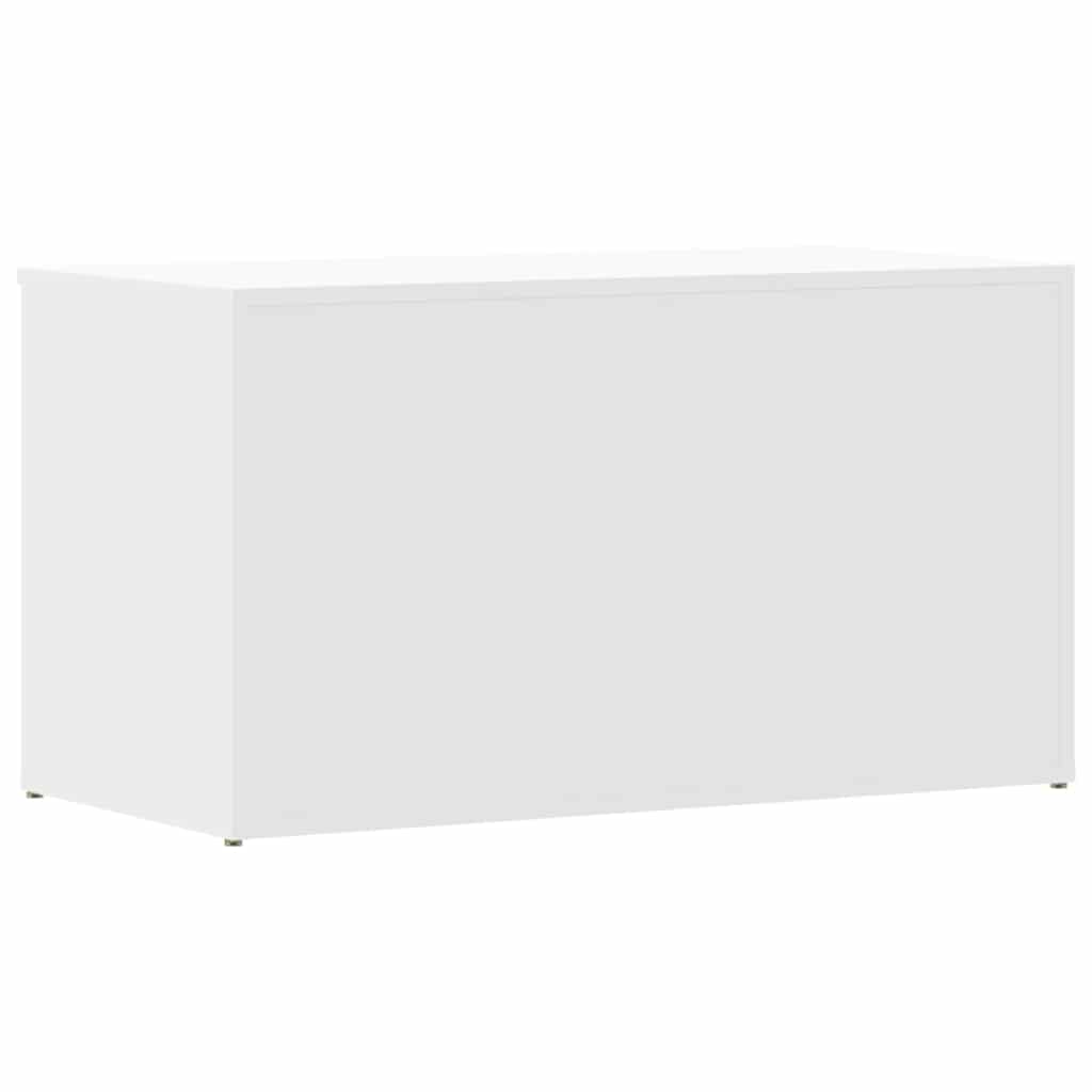 Storage Chest White 84x42x46 cm Engineered Wood