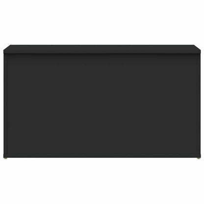Storage Chest Black 84x42x46 cm Engineered Wood