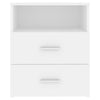 Bed Cabinets 2 pcs White 50x32x60 cm