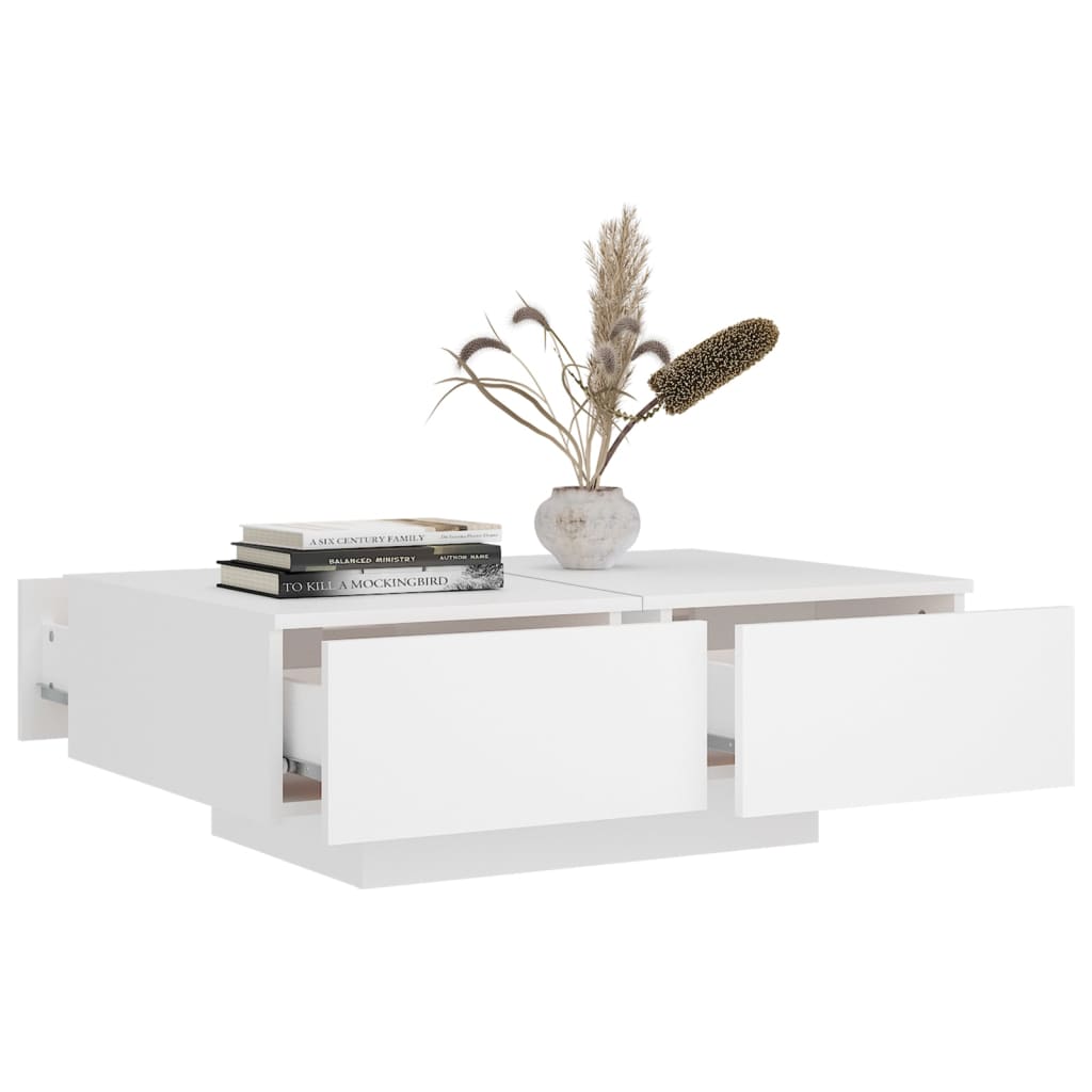Coffee Table | White | Engineered Wood | Medium | Stylish Design