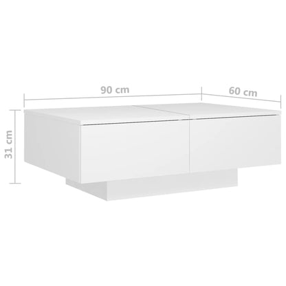 Coffee Table | White | Engineered Wood | Medium | Stylish Design