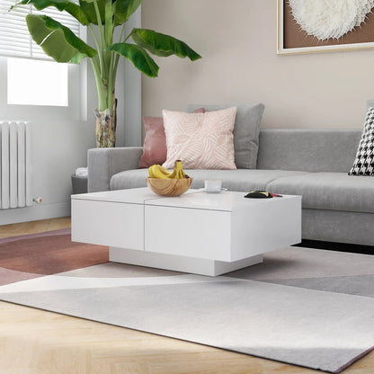 Coffee Table | White | Engineered Wood | Medium | Stylish Design