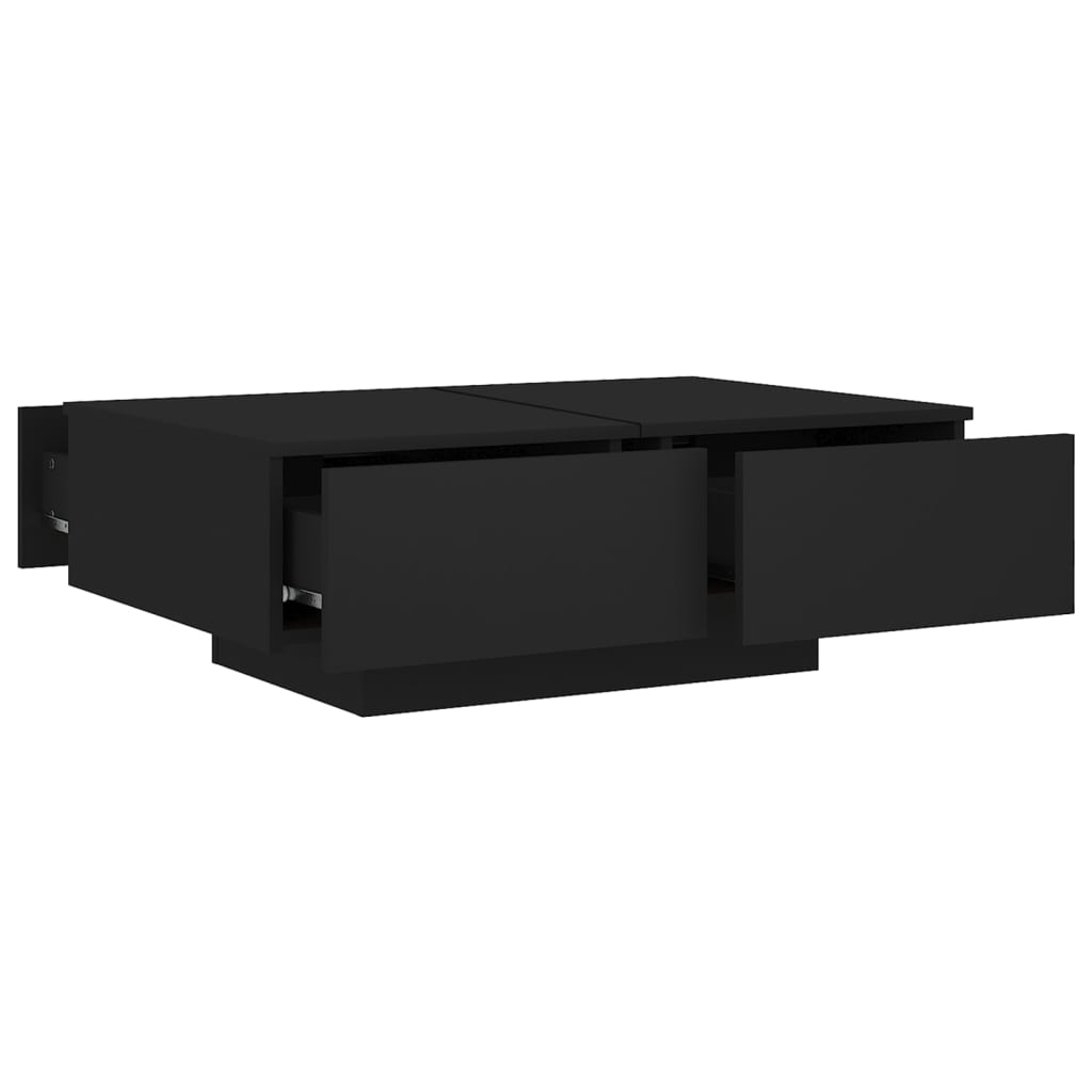 Coffee Table | Black | Engineered wood | 90 x 60 x 31 cm | Coffee Table