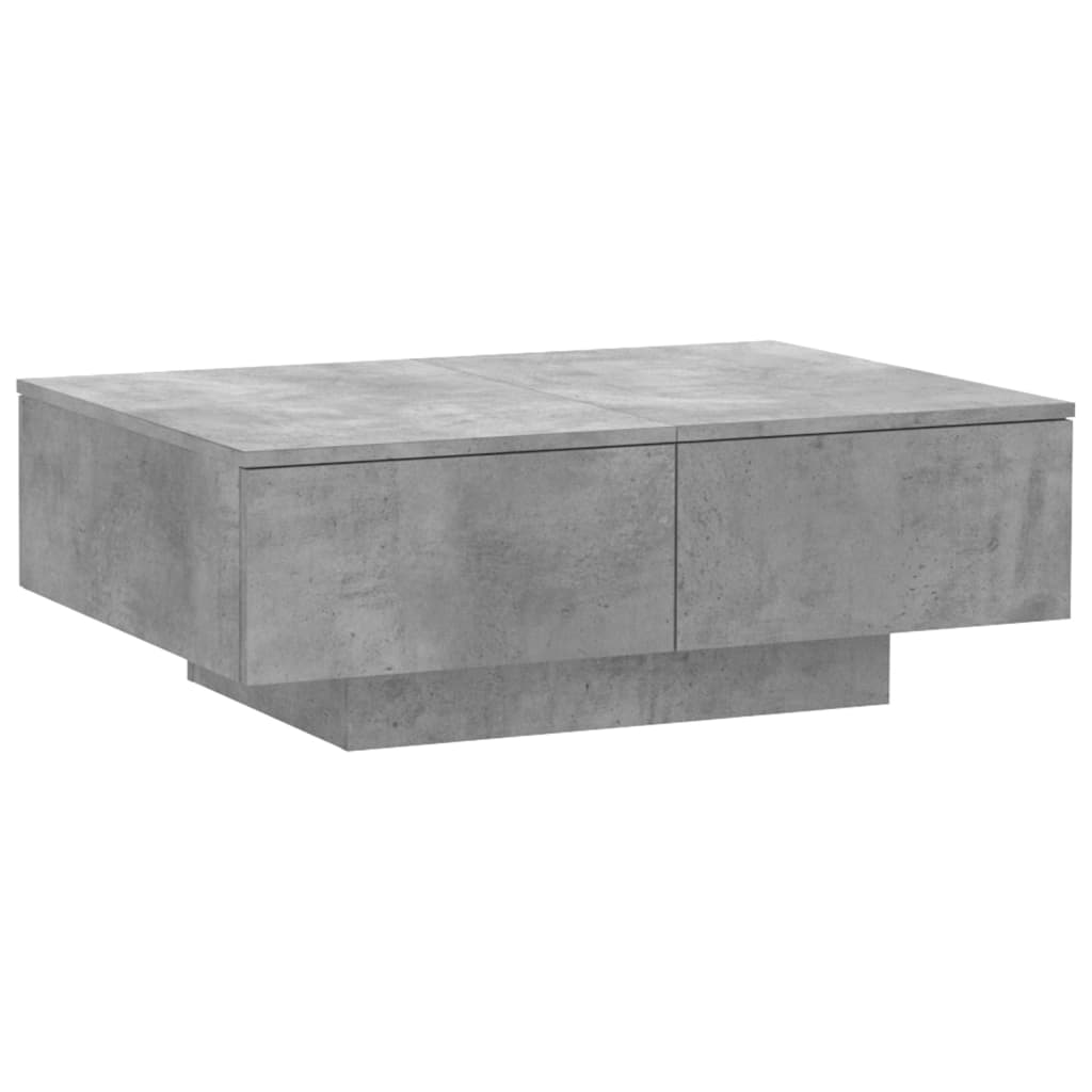 Coffee Table | Concrete Grey | Engineered Wood | 90 x 60 x 31 cm