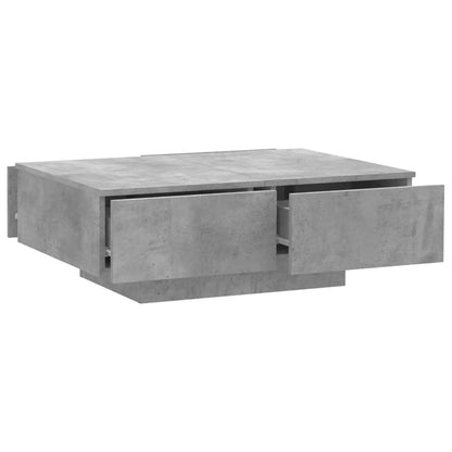 Coffee Table | Concrete Grey | Engineered Wood | 90 x 60 x 31 cm
