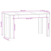 Dining Table Sonoma Oak 140x74.5x76 cm Engineered Wood
