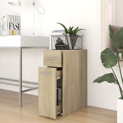 Apothecary Cabinet | Sonoma oak | Engineered wood | Compact