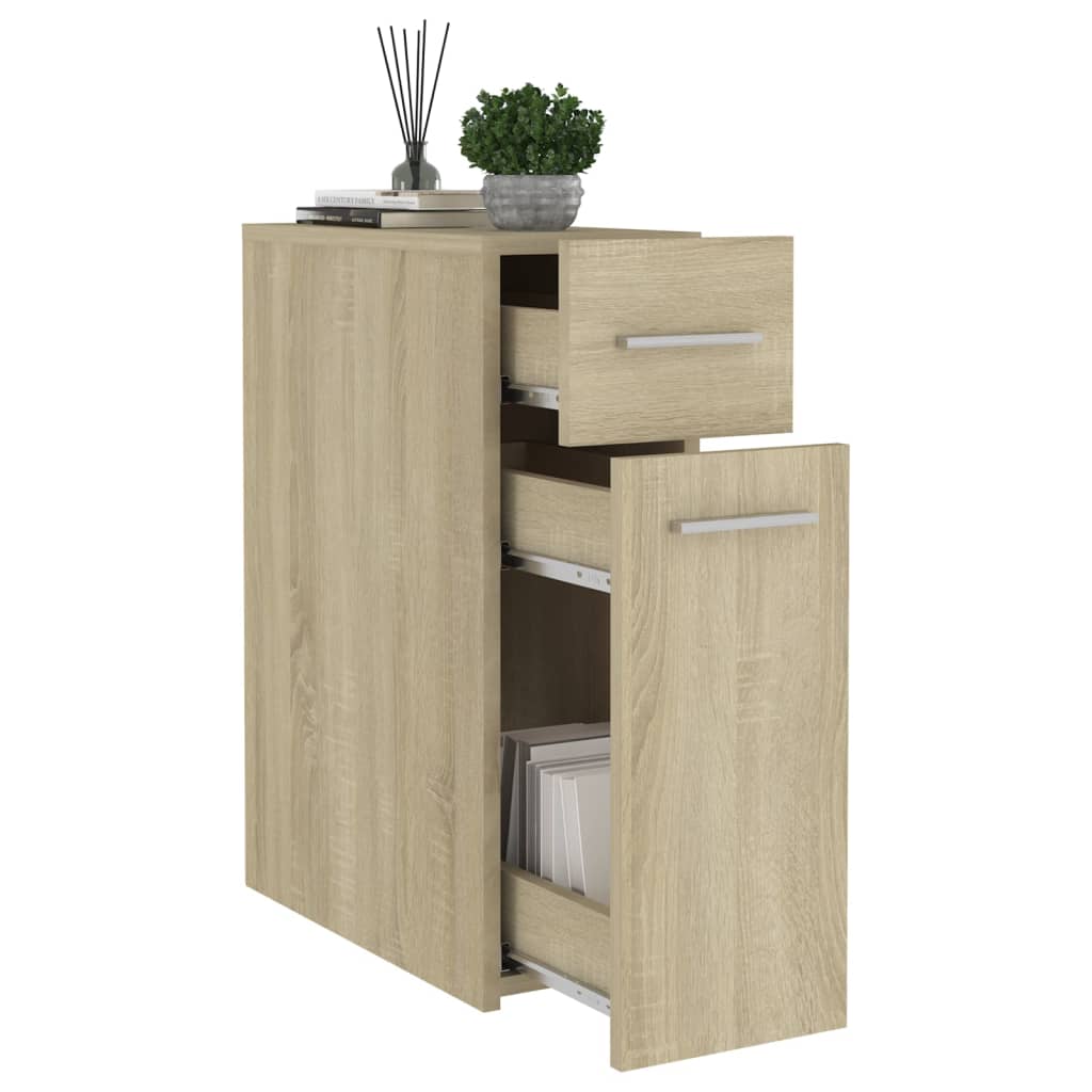 Apothecary Cabinet | Sonoma oak | Engineered wood | Compact