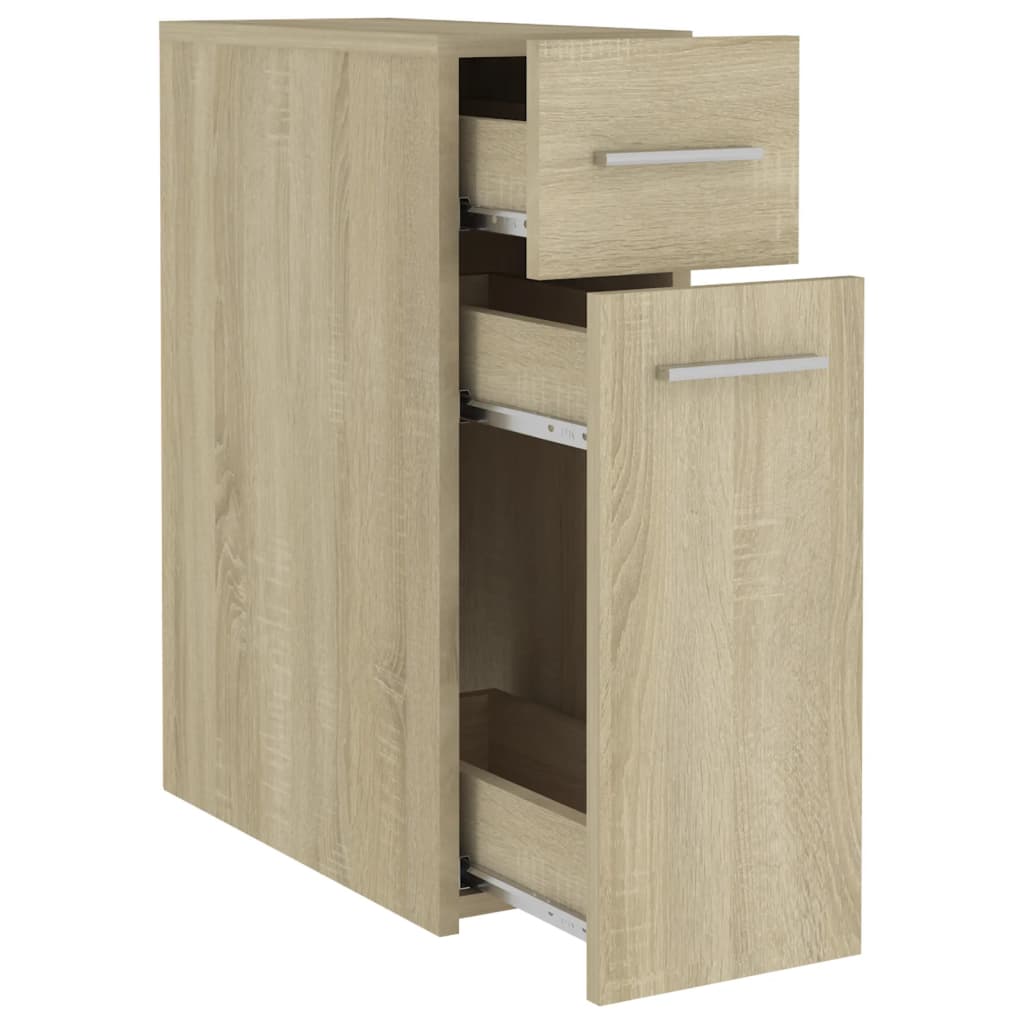 Apothecary Cabinet | Sonoma oak | Engineered wood | Compact