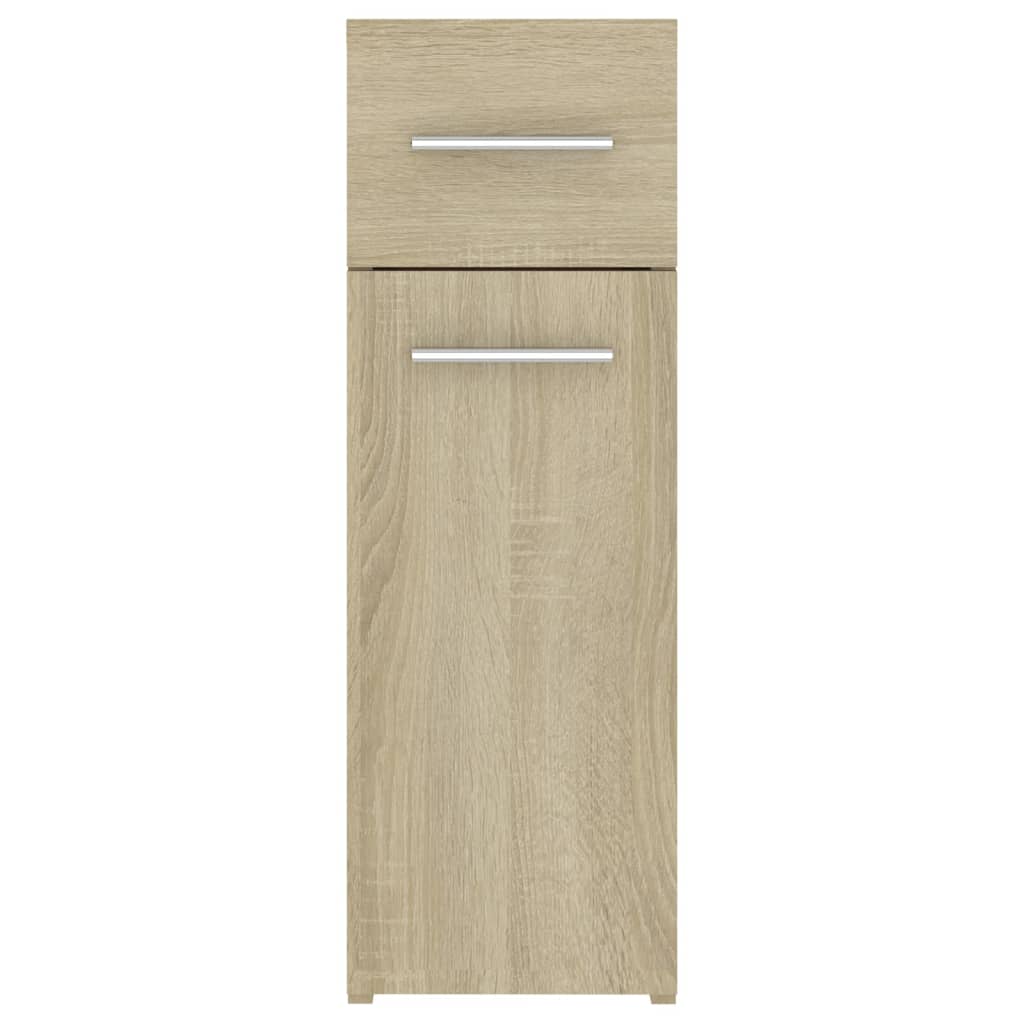 Apothecary Cabinet | Sonoma oak | Engineered wood | Compact
