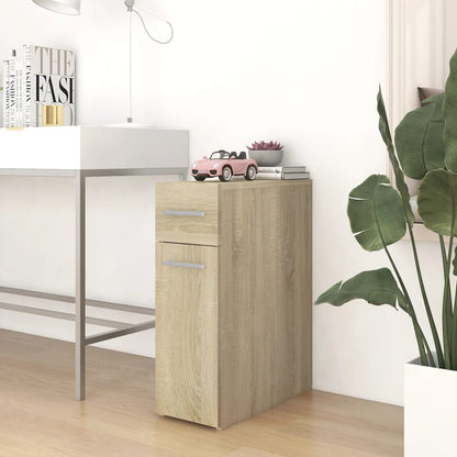 Apothecary Cabinet | Sonoma oak | Engineered wood | Compact