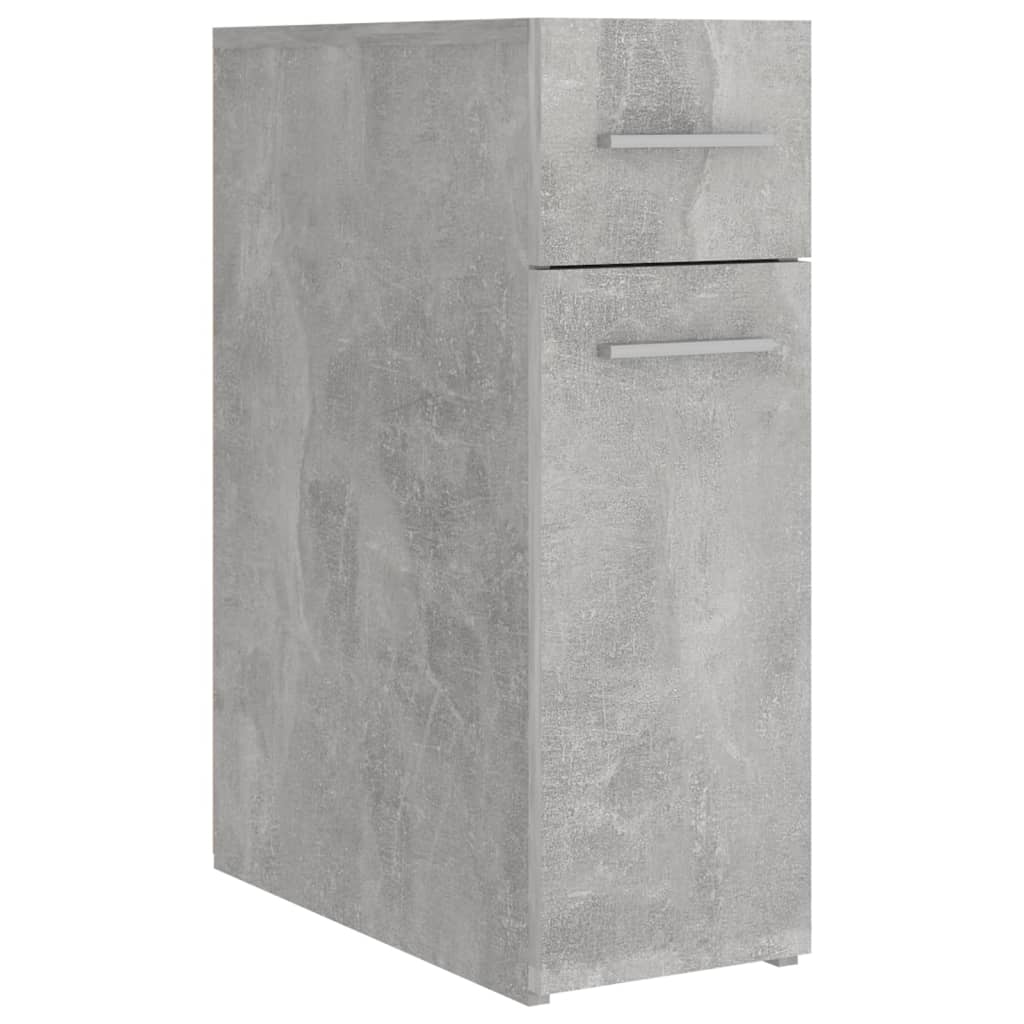 Apothecary Cabinet | Concrete grey | Engineered wood | Compact