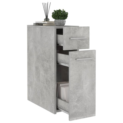 Apothecary Cabinet | Concrete grey | Engineered wood | Compact