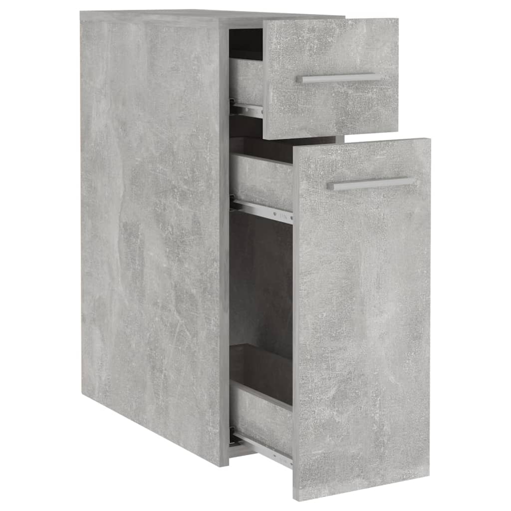 Apothecary Cabinet | Concrete grey | Engineered wood | Compact