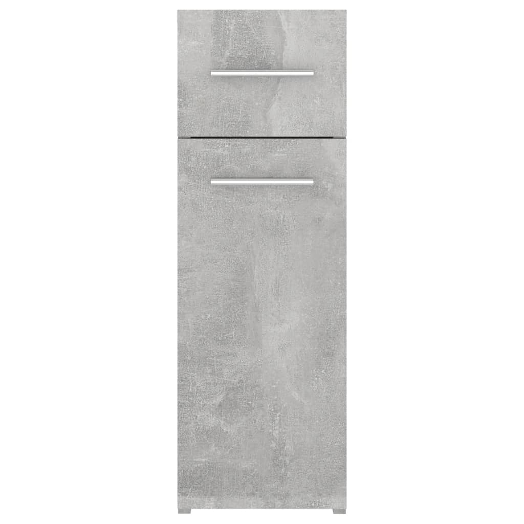 Apothecary Cabinet | Concrete grey | Engineered wood | Compact