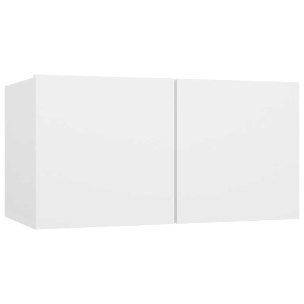 Hanging TV Cabinets 2 pcs White 60x30x30 cm