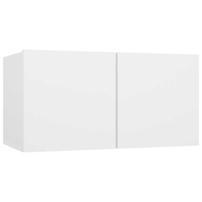 Hanging TV Cabinets 2 pcs White 60x30x30 cm
