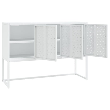 Sideboard White 41.3"x13.8"x29.5" Steel