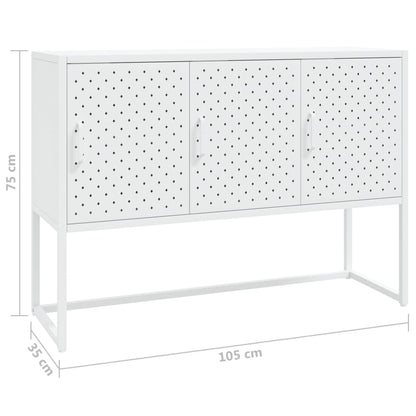 Sideboard White 41.3"x13.8"x29.5" Steel