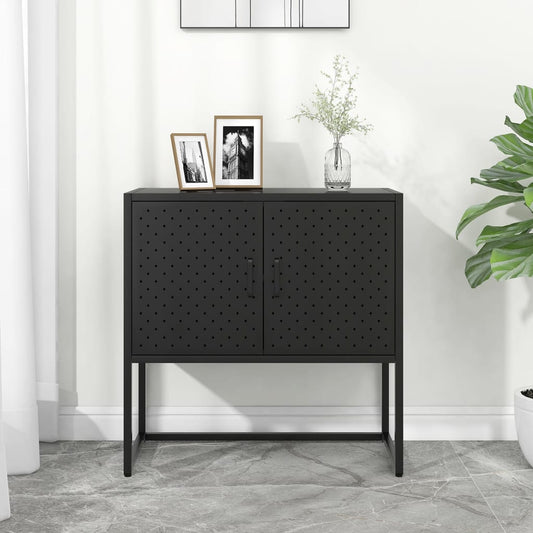 Sideboard | Black | Steel | Medium | Levelers | Modern Sideboard