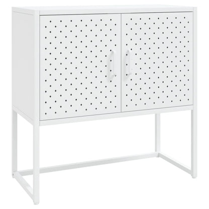 Sideboard White 29.5"x13.8"x29.5" Steel