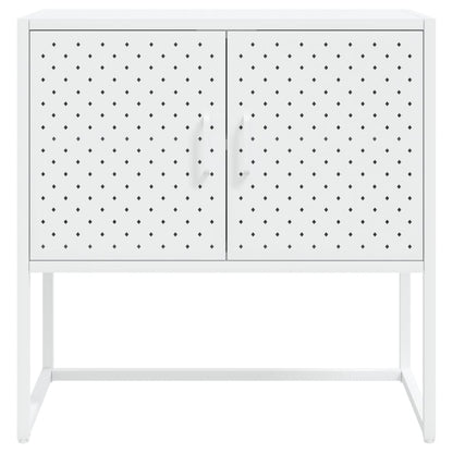 Sideboard White 29.5"x13.8"x29.5" Steel