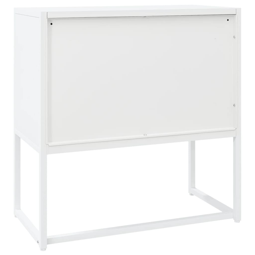 Sideboard White 29.5"x13.8"x29.5" Steel